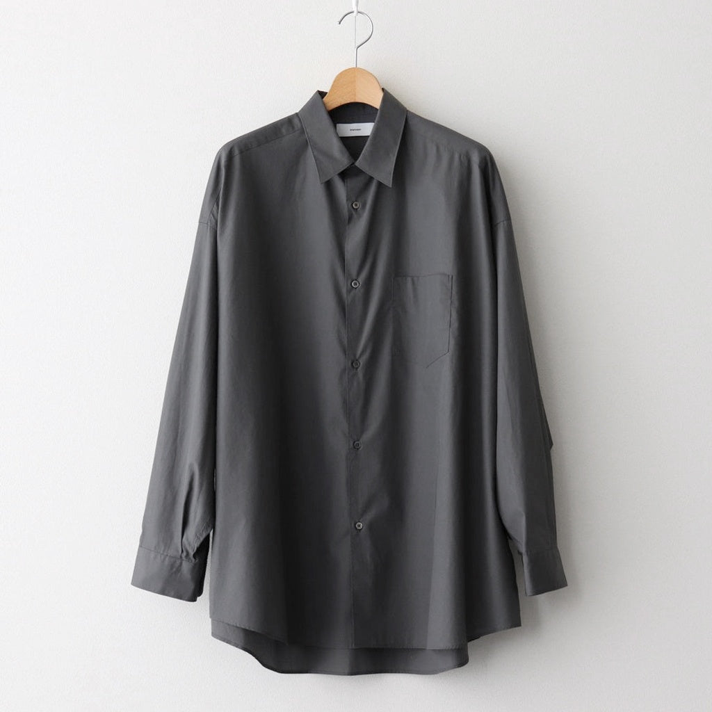 Broad L/S Oversized Regular Collar Shirt #C.GRAY [GM251-50001B]