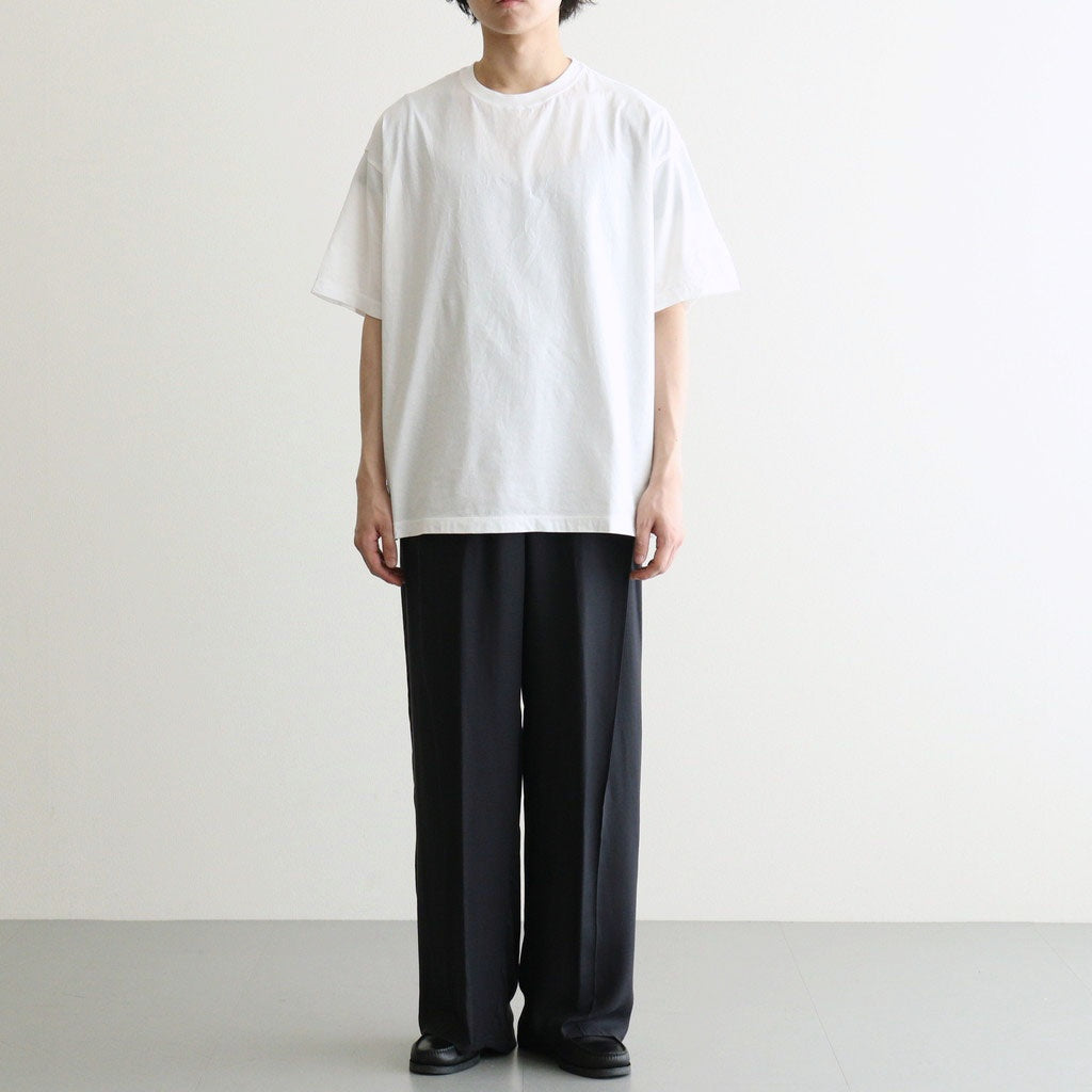 Modal Front Flat 1pleated Easy Trousers #DARK NAVY [YK26SS01216P]