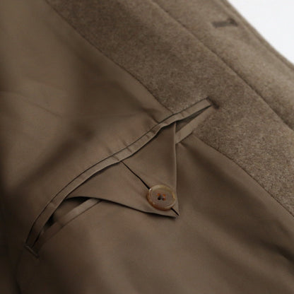 SUPER FINE WOOL MOSSER SOUTIEN COLLAR COAT #KHAKI BEIGE [A24AC01WM]