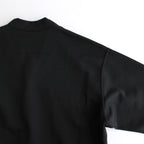 エステル裏毛 カーディガン #BLACK [HN-T017-051]