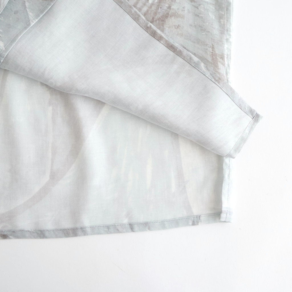 Printed Tencell Open Collar Shirt #GRAY [YK26SS01284SH]