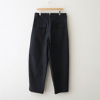 綿サテンストレートパンツ #BLACK [HP-P025-051]