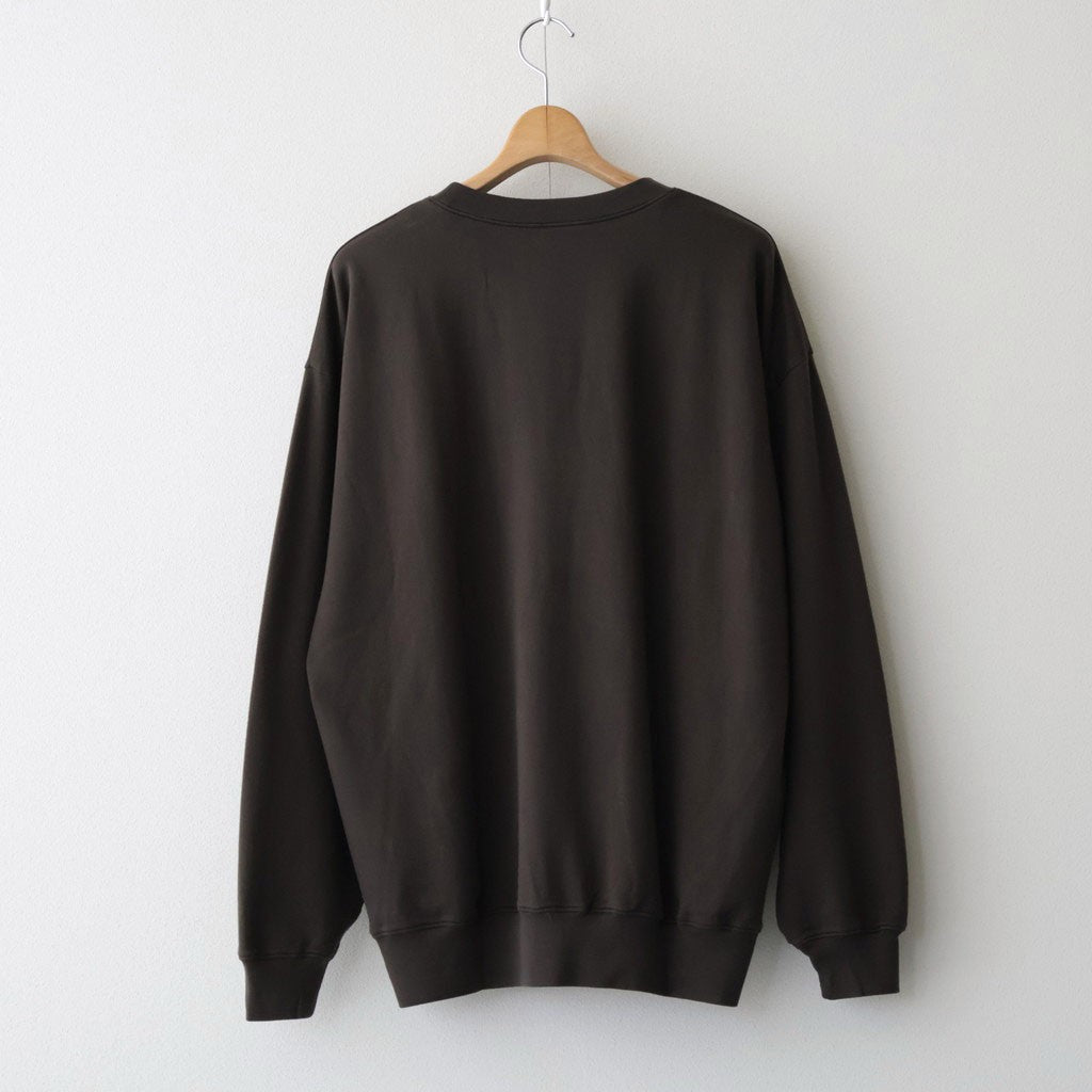 SUPER HIGH GAUGE SWEAT P/O #DARK BROWN [A26AP02CU]