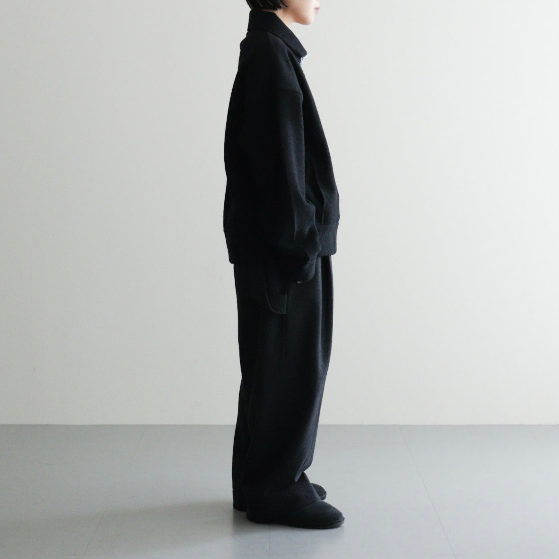 Wool Jersey Pullover #BLK [12520619]