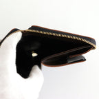 二つ折りZIP財布 - TRIPLE STITCH #Brown [8Z-S210-051]