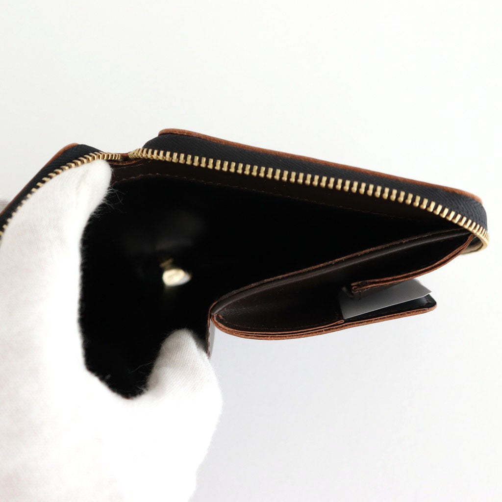 二つ折りZIP財布 - TRIPLE STITCH #Brown [8Z-S210-051]
