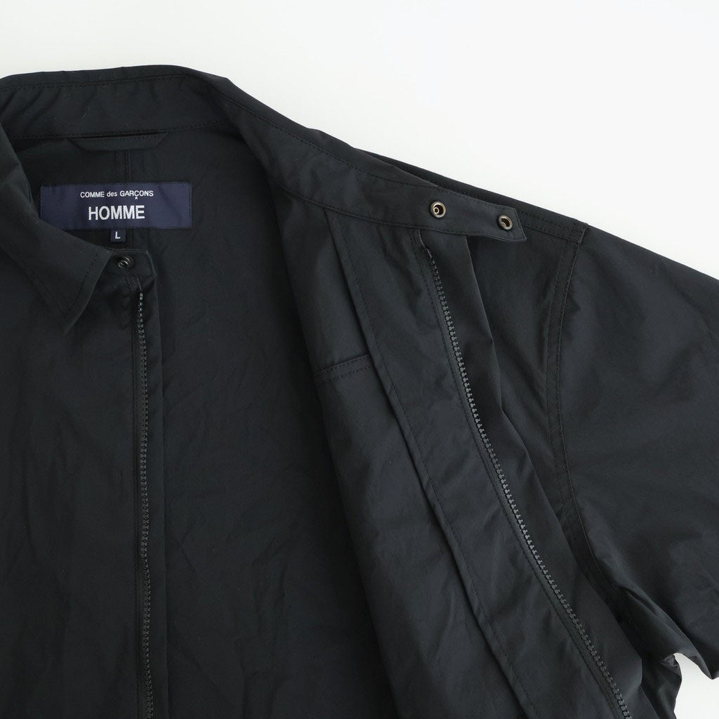 エステルウェザー ジップブルゾン #BLACK [HQ-J015-051]