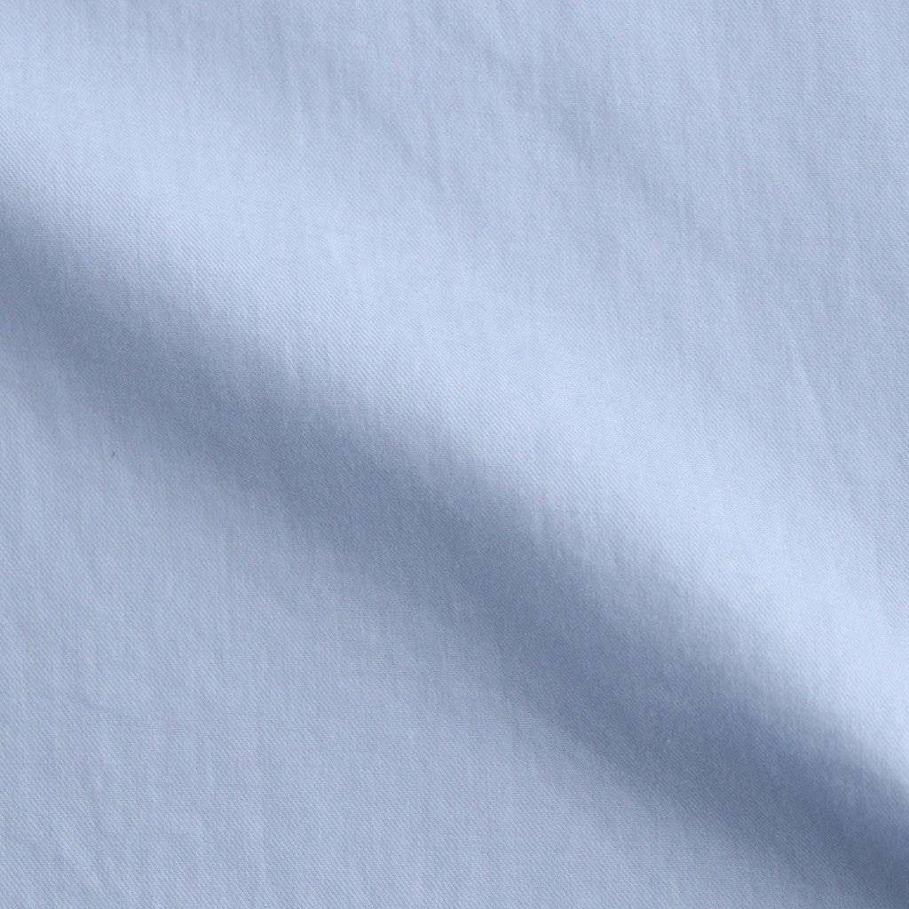 COTTON SILK OVERSIZED LS SHIRT #SAX [ST.1666]