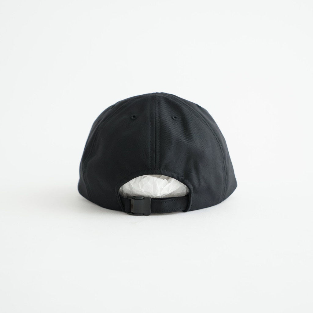 WASHABLE TWILL STANDARD CAP #BLACK [NO.301366]