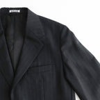 BLUEFACED WOOL JACKET #CHARCOAL NAVY STRIPE [A26AJ01BS]