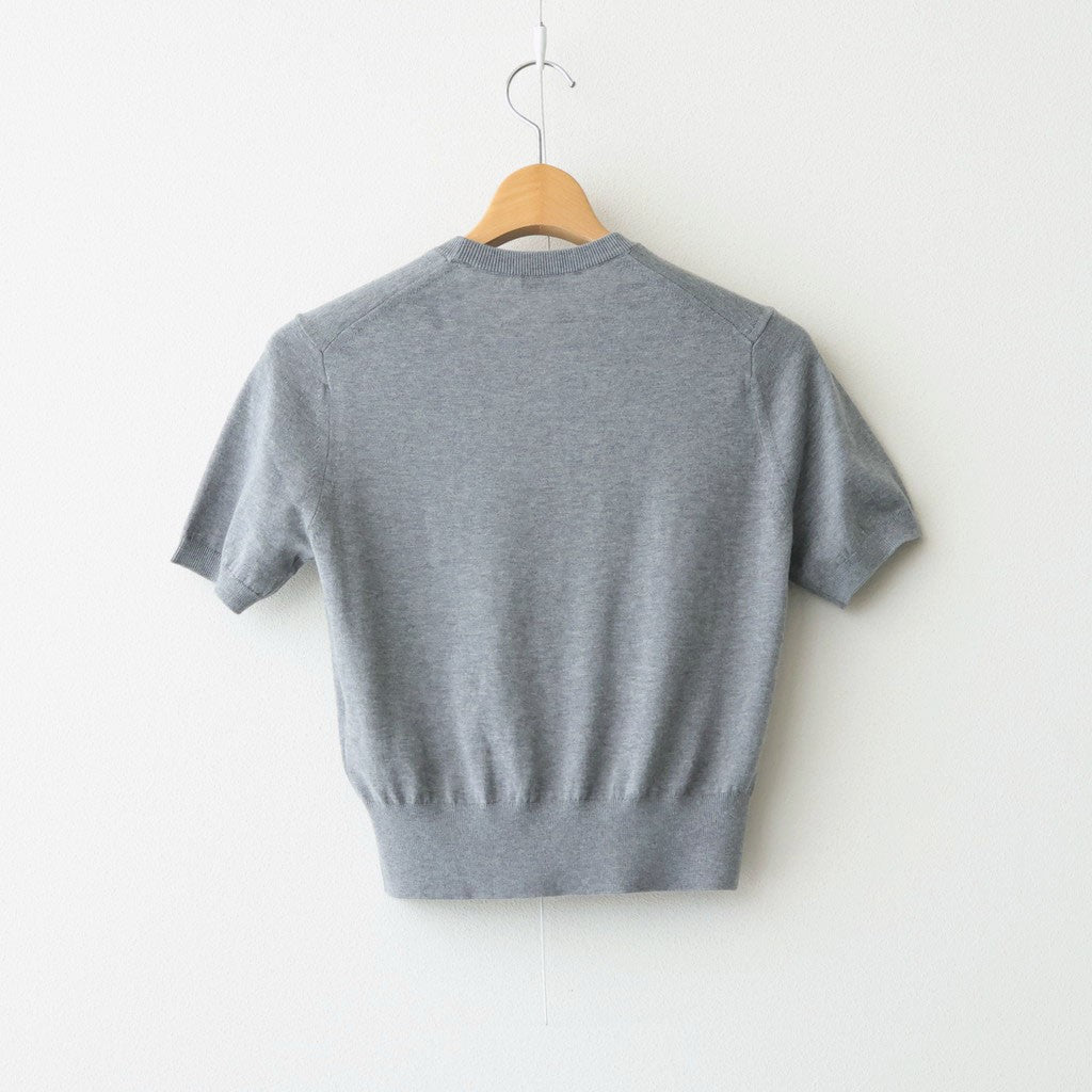 Cotton 14G Short Sleeve #GREY [I26SS-K5]