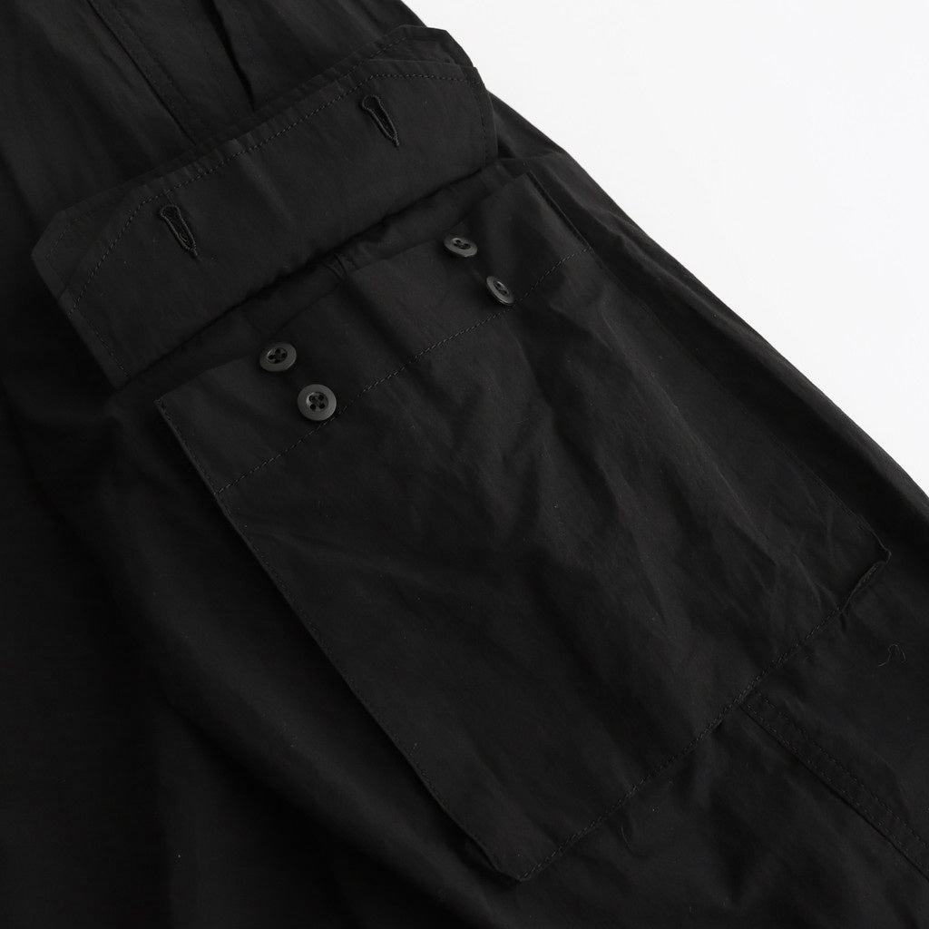 ORGANIC COTTON WEATHER M-47 CARGO PANTS #BLACK [PRAGGM0114]