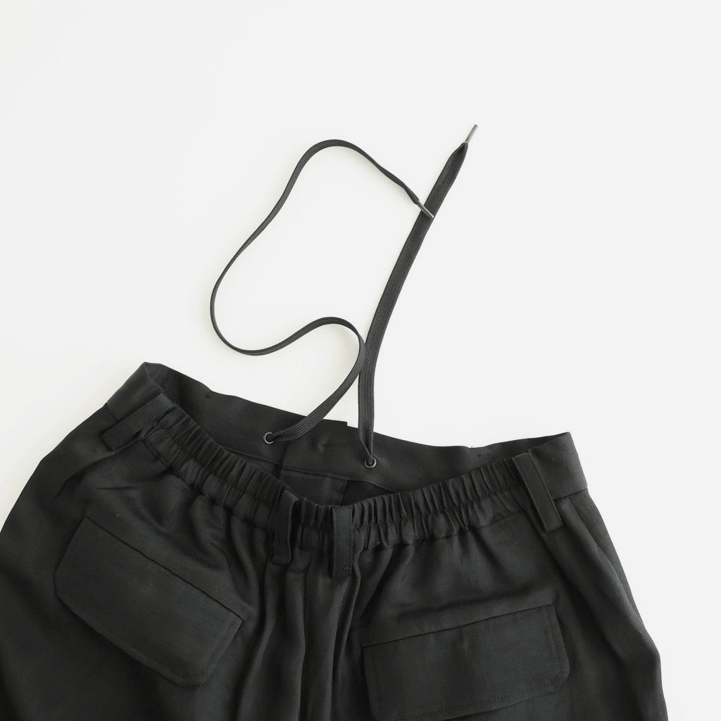 VIS/LI BRIGHT TWILL CARGO SHORT TROUSERS #DARK CHARCOAL [ST.1458]