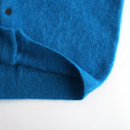 GARMENT-DYED BABY ALPACA FUR KNIT CREW-NECK CARDIGAN #ROYAL BLUE [A26AC03BA]