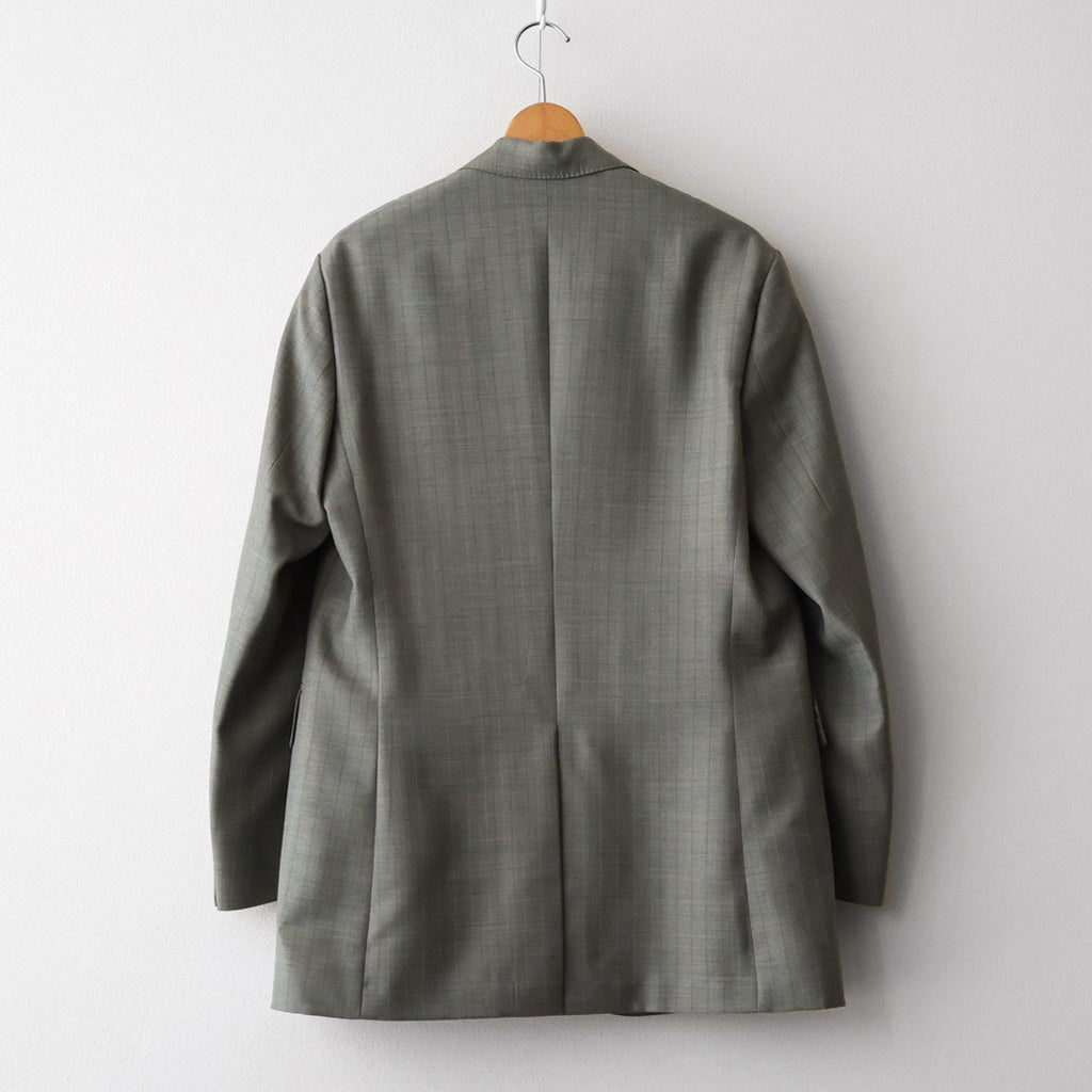 BLUEFACED WOOL JACKET #KHAKI GRAY STRIPE [A26SJ03BA]