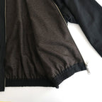 Wool Nylon Reversible Harrington Jacket #BLACK [YK25FW01058B]