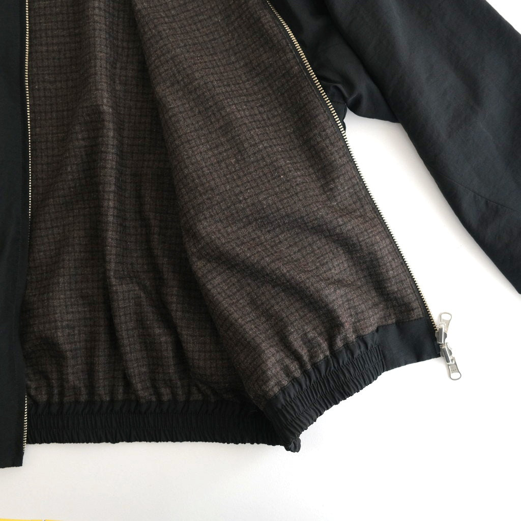 Wool Nylon Reversible Harrington Jacket #BLACK [YK25FW01058B]