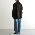 COW NUBUCK BLAZER #DARK BROWN [ST.1383]