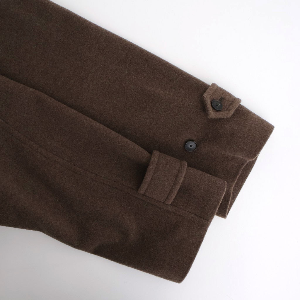 SUPER FINE WOOL MOSSER SOUTIEN COLLAR COAT #TOP BROWN [A25AC01WM]
