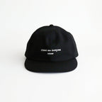 綿サージ ベースボールキャップ #BLACK [HN-K601-051]