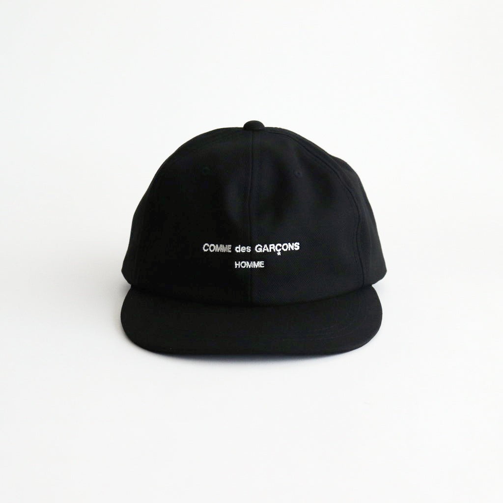 綿サージ ベースボールキャップ #BLACK [HN-K601-051]