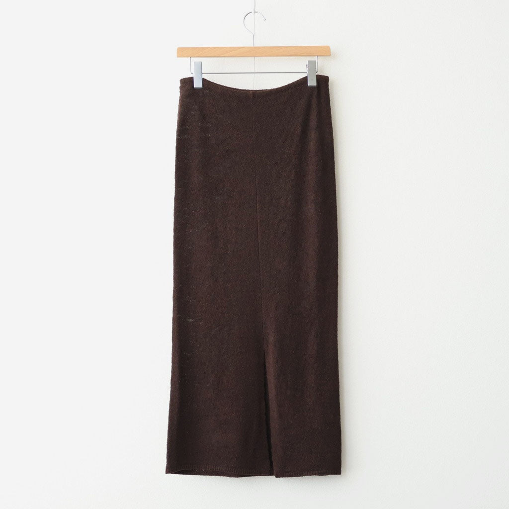Miniboucle Knit Skirt #D/GRY [12610806] - ciacura 三重県四日市市の