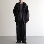 MELTON HOODED BLOUSON #DARK CHARCOAL [ST.928]