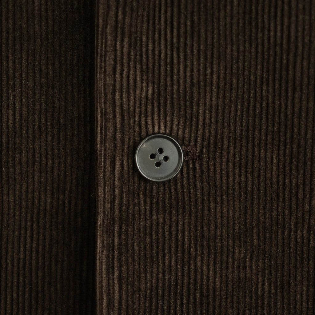 Cotton & Rayon Corduroy Tailored Jacket #Dark Brown [OFH011JK11]