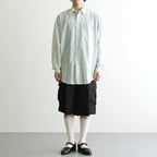 VIS/LI BRIGHT TWILL CARGO SHORT TROUSERS #DARK CHARCOAL [ST.1458]