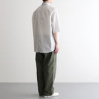 綿麻ヘリンボーン ベイカーパンツ #KHAKI [HO-P019-051]