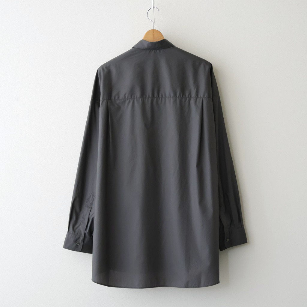 Broad L/S Oversized Regular Collar Shirt #C.GRAY [GM263-50001B