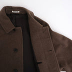 SUPER FINE WOOL MOSSER SOUTIEN COLLAR COAT #TOP BROWN [A25AC01WM]