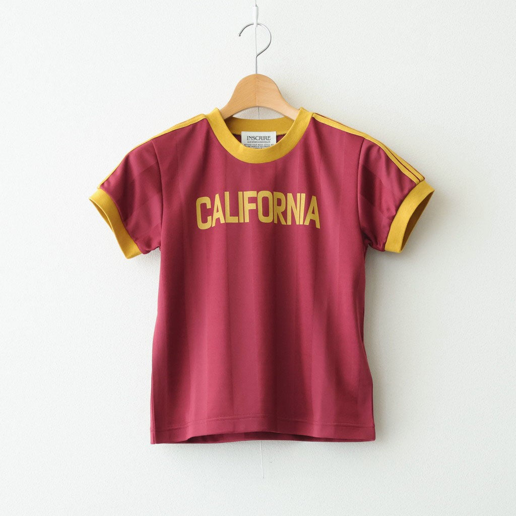 Stripe Uniform T-Shirt #BORDEAUX [I26SS-BC16]