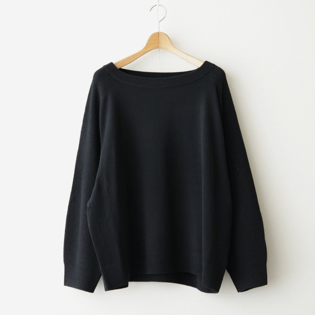 MERINO WOOL PULLOVER #BLACK [N0051]
