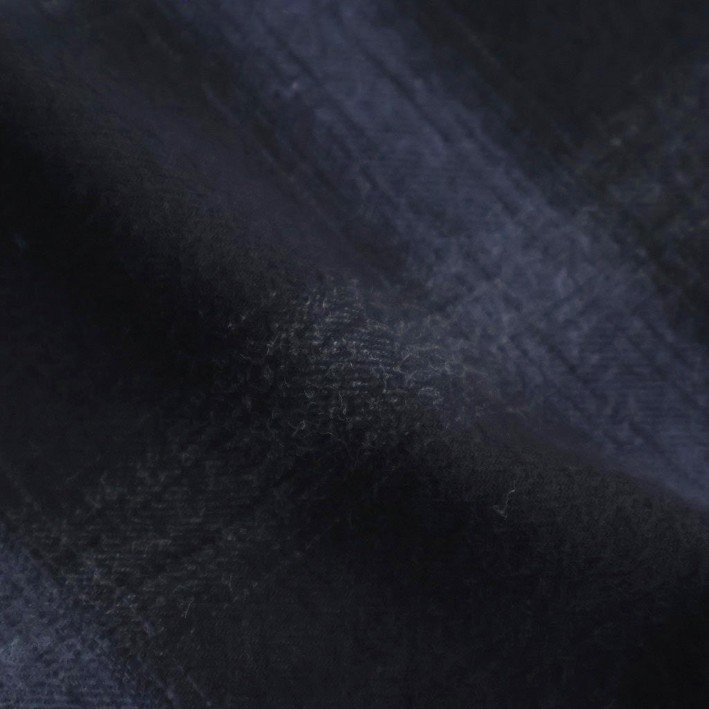 FLANNEL CHECK OVER YOKE SHIRT #BLACK [FSC253-50129]