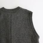 L-G Zip-up Vest #Gray [2403-020]