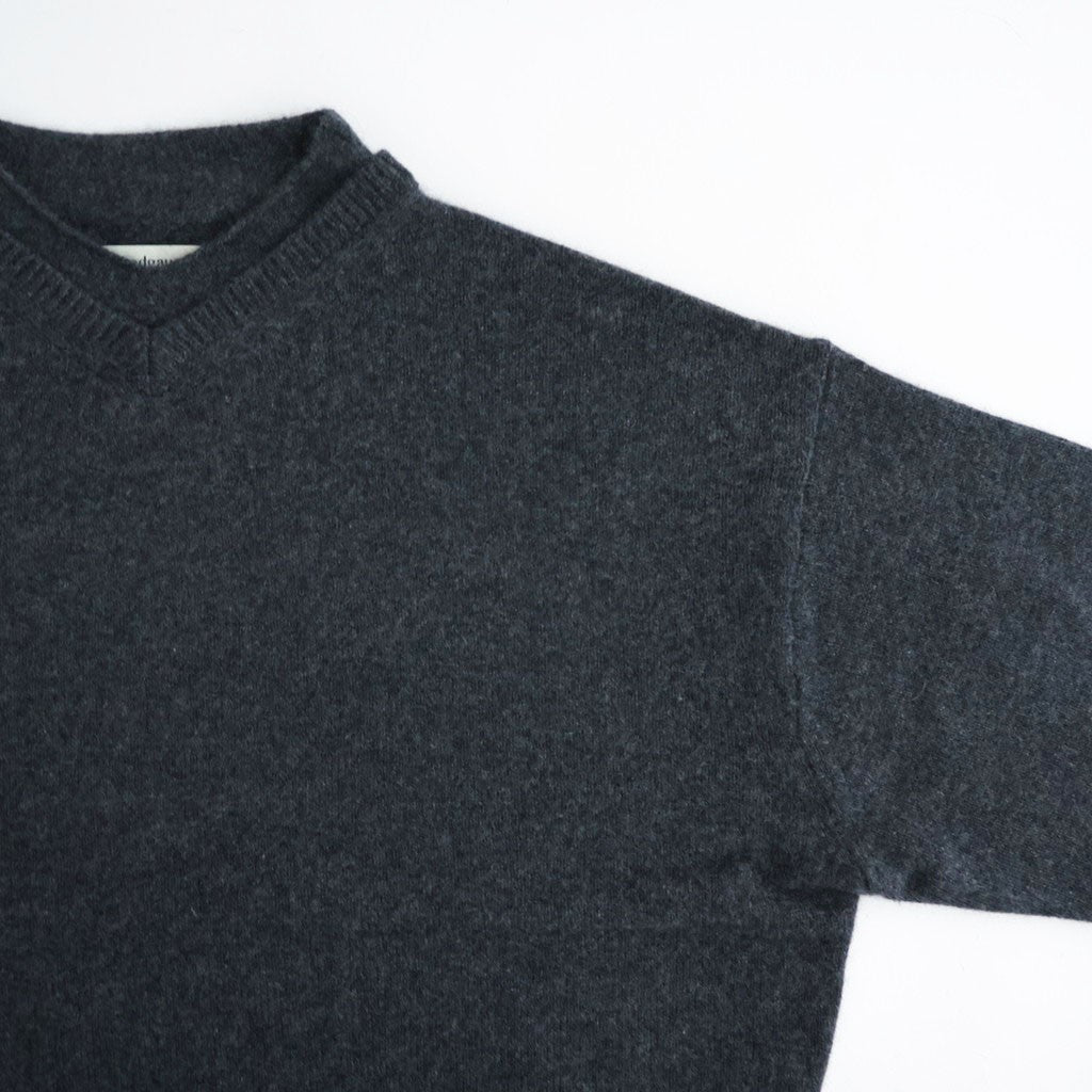 COMFORT TOUCH DOUBLE COLLAR PULLOVER #CHARCOAL GRAY [N0055]