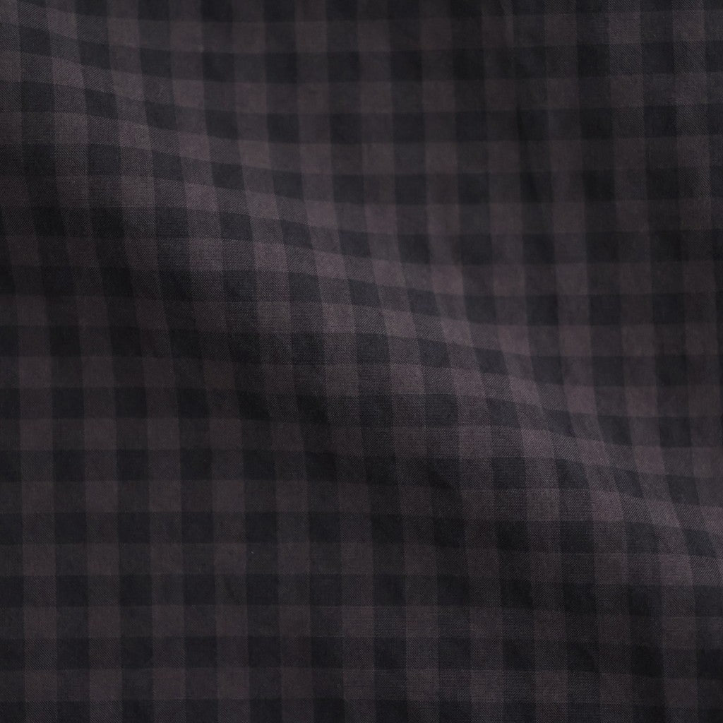 Bold Garment Gingham Check Shirt #CHARCOAL BROWN [AOFFSH003]