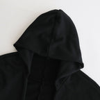 FCDPTD｜製品染＆ポリエステル裏毛 前開きパーカー #BLACK [GE_FR0304TD]