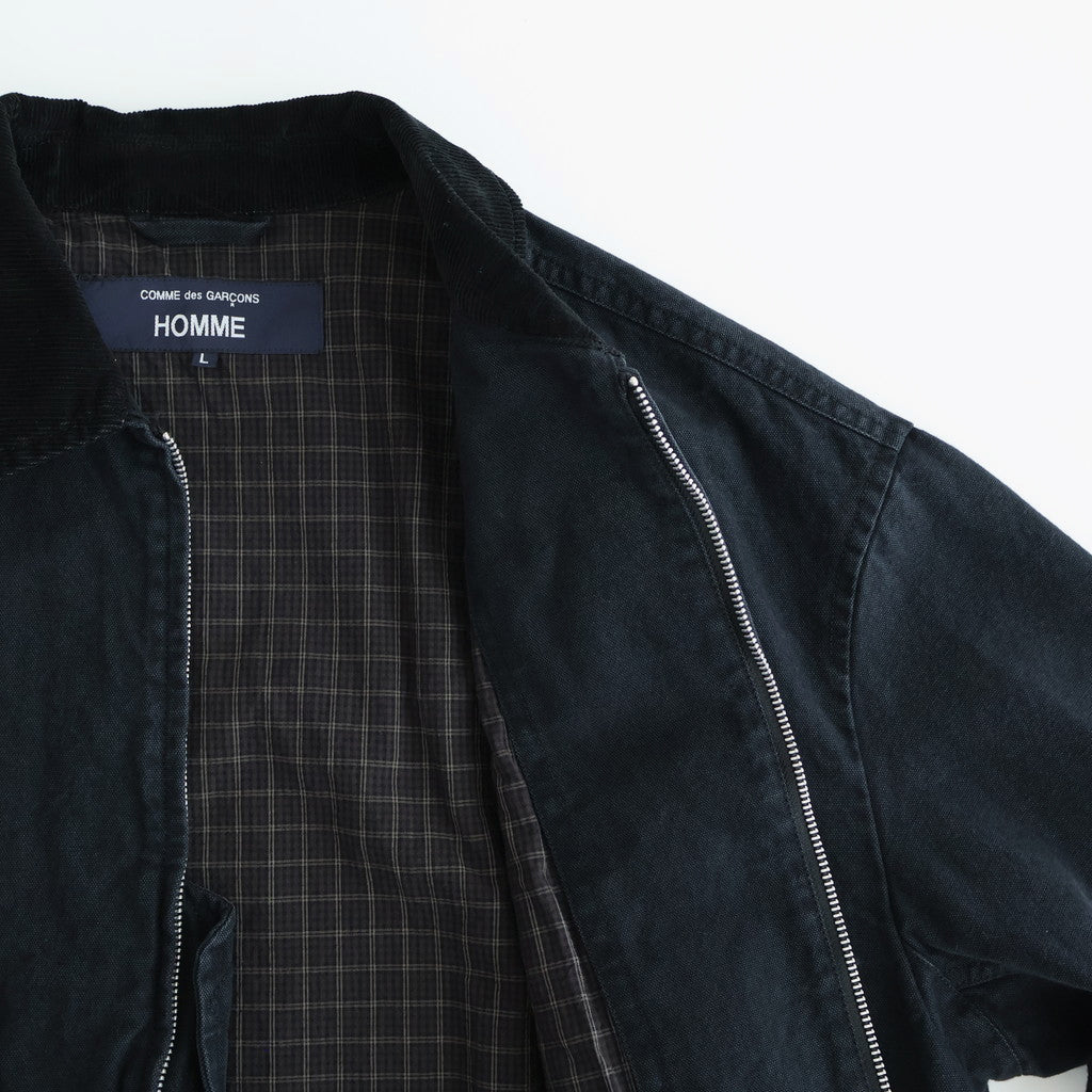 綿オックス 製品加工ブルゾン #BLACK [HP-J016-051]