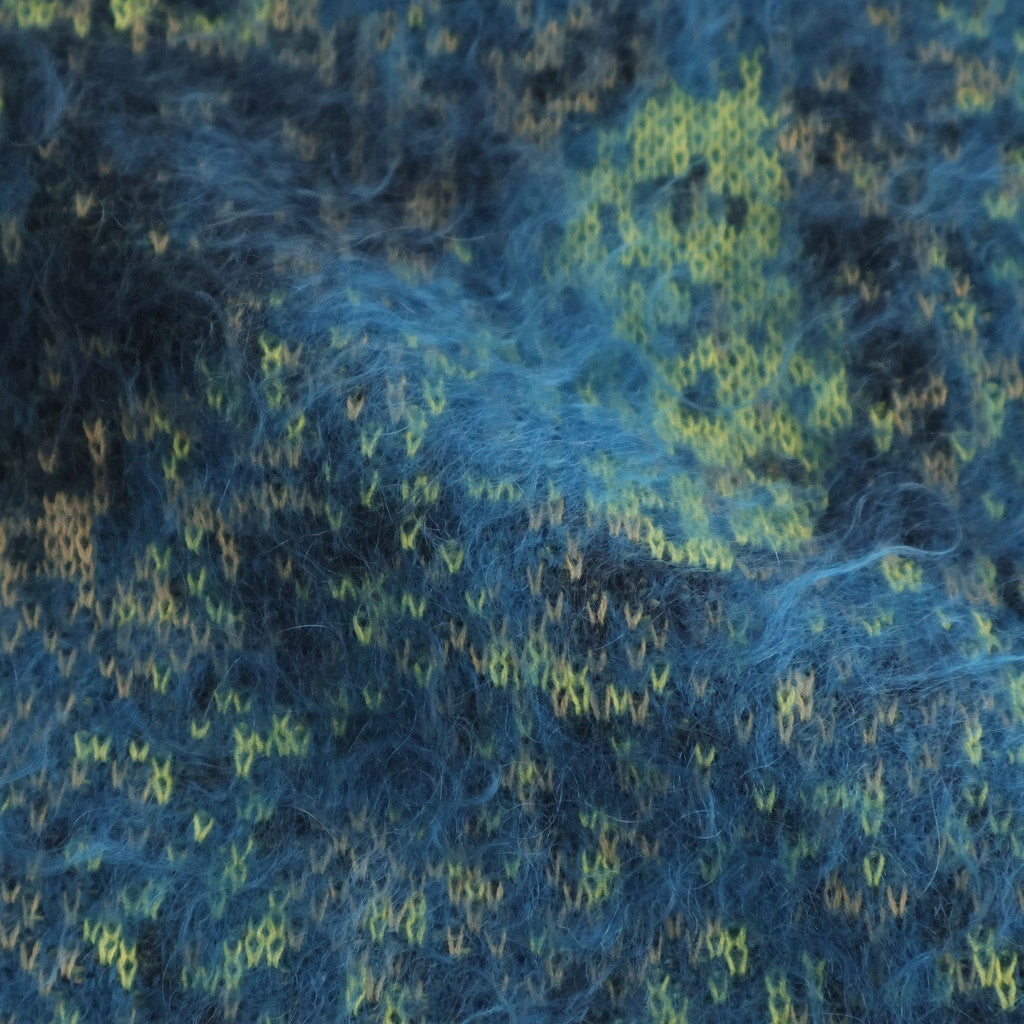 Abstract Jaquard Mohair Cardigan #GREEN [YK26SS01233S]