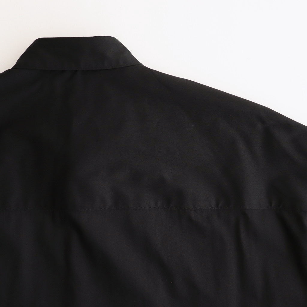 Solotex Twill S/S Oversized Box Shirt #BLACK [GM251-50323B]