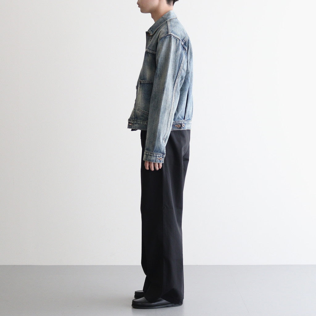 FADED MODERN DENIM JACKET #FADED INDIGO [2441000404] – ciacura