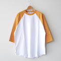 Raglan Sleeve Tee #WHITE×YELLOW [TP233-70035]