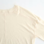 Hightwist Gauze Long T-shirts #ECRU [12610620]