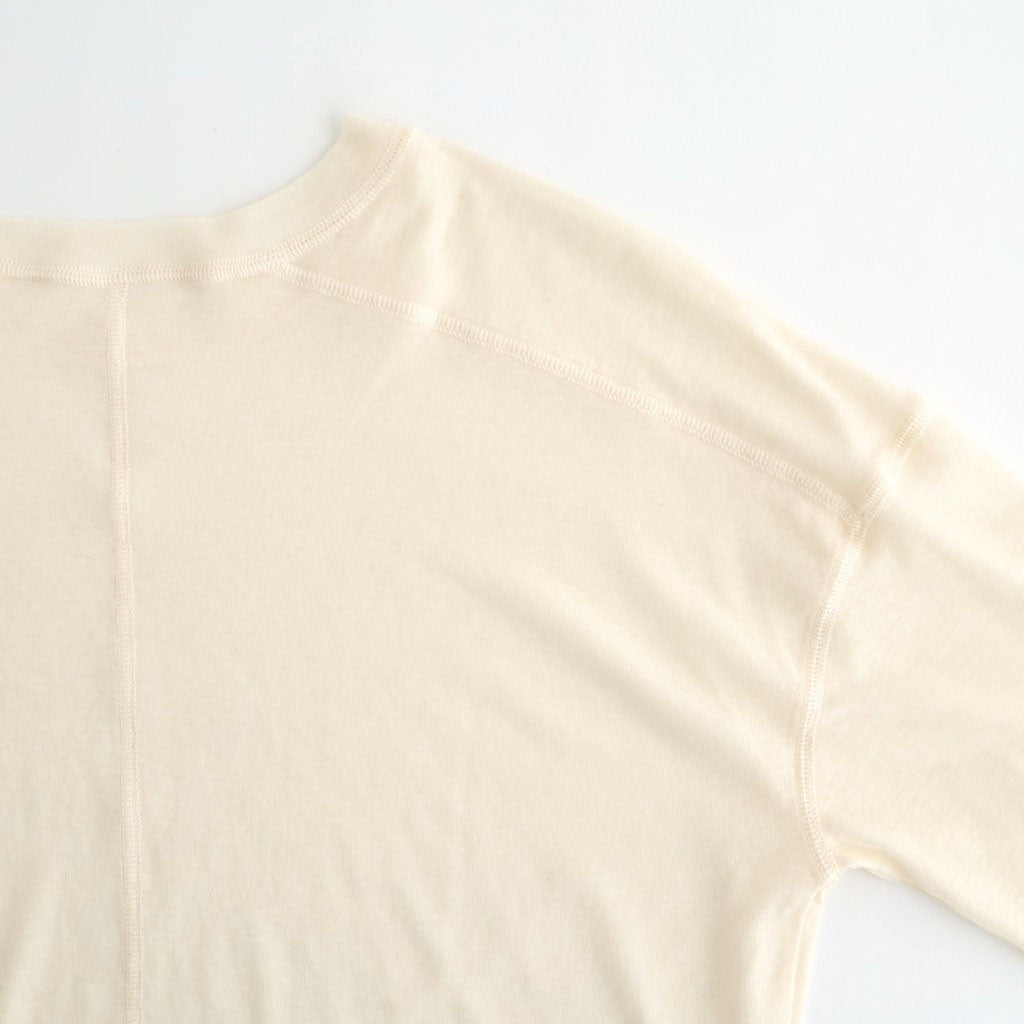 Hightwist Gauze Long T-shirts #ECRU [12610620]