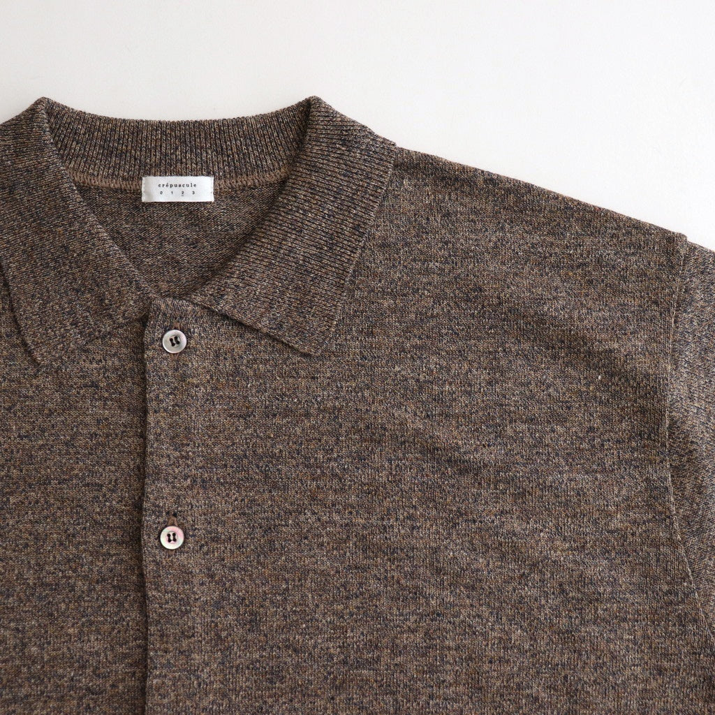 Linen S/S Shirt #Brown [2501-014]