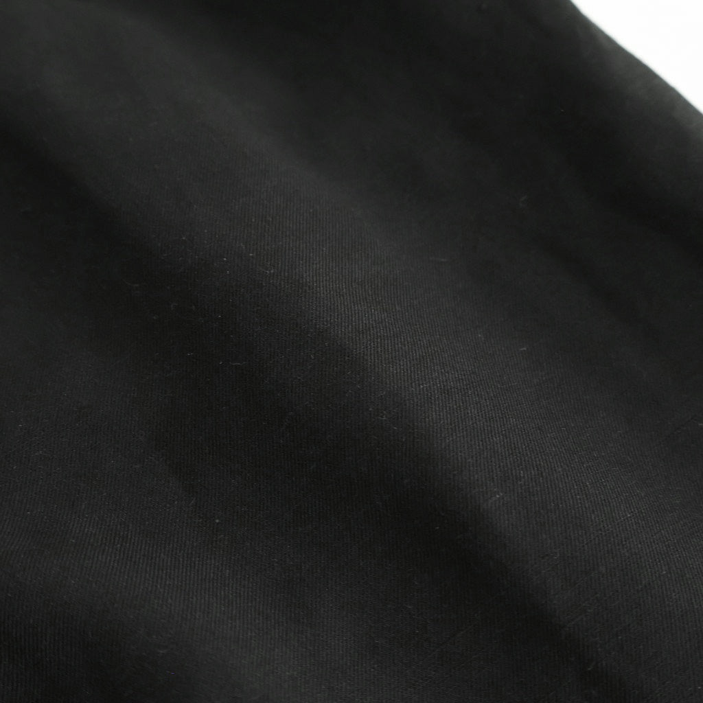 VIS/LI/RA TWILL WIDE EASY SHORT TROUSERS #BLACK [ST.1437]