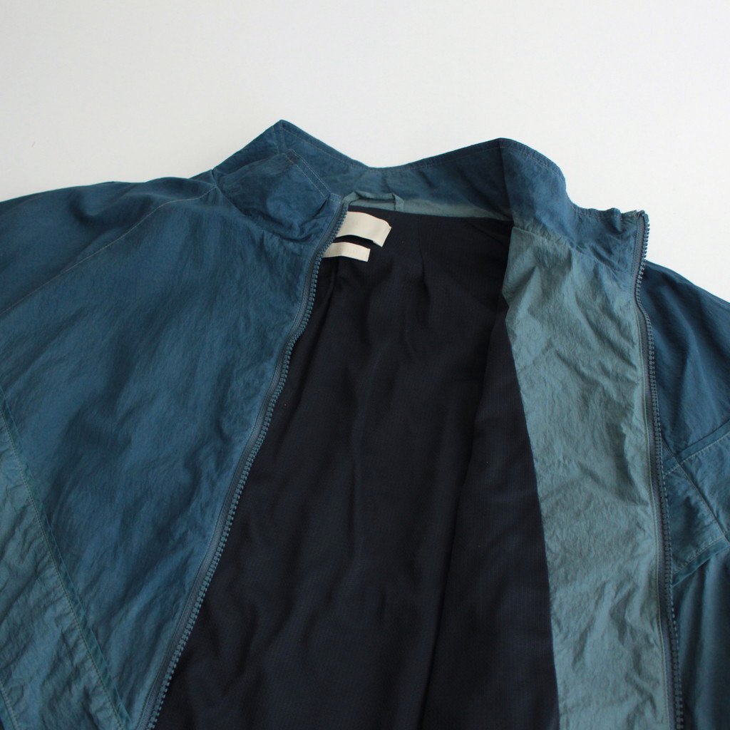 SPRAY PRINTED NYLON ZIP BLOUSON #OCEAN BLUE [YK23SS0463B]
