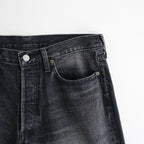 LOOSE DENIM PANTS #BLACK [ST.1566]
